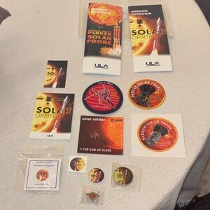 NASA Solar Probe Mission Patches, Pamphlets, Stickers and Mission Success Coin
